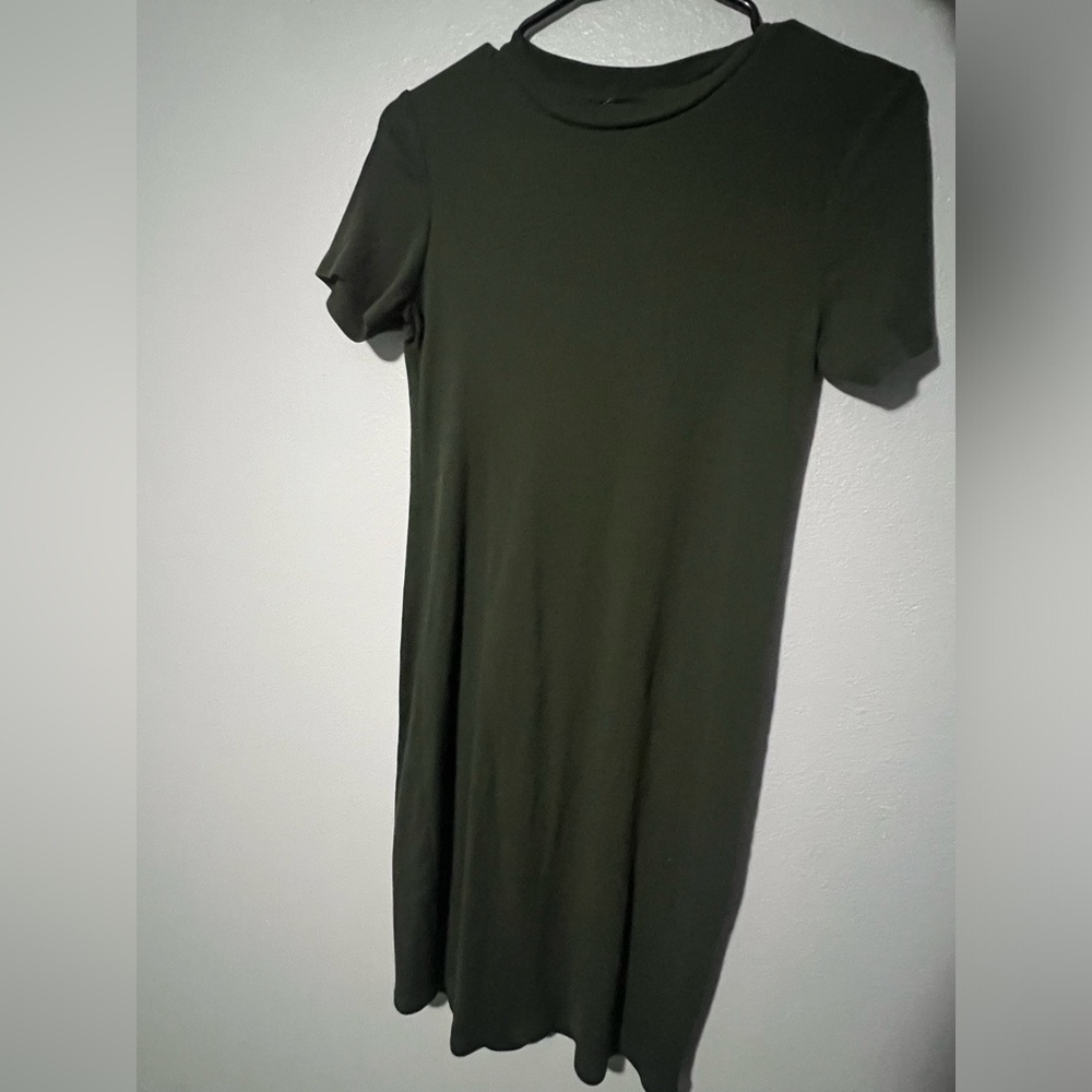 Dark green dress simple